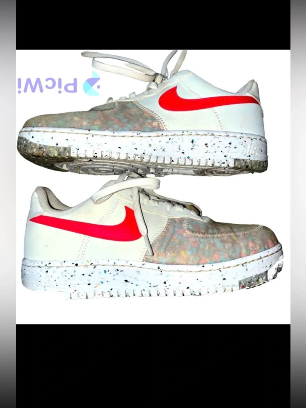 Nike Air Force 1 Crater Summit White Siren Red Women's Size 8 Shoes